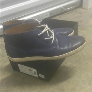 Cole Haan Men's Blue Leather Boots size 10 worn a handful of times